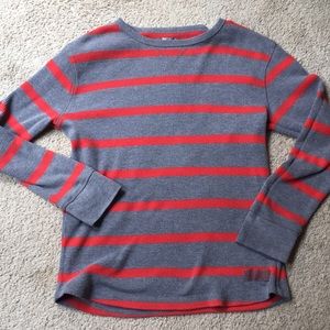 Gap long sleeve striped thermal tee